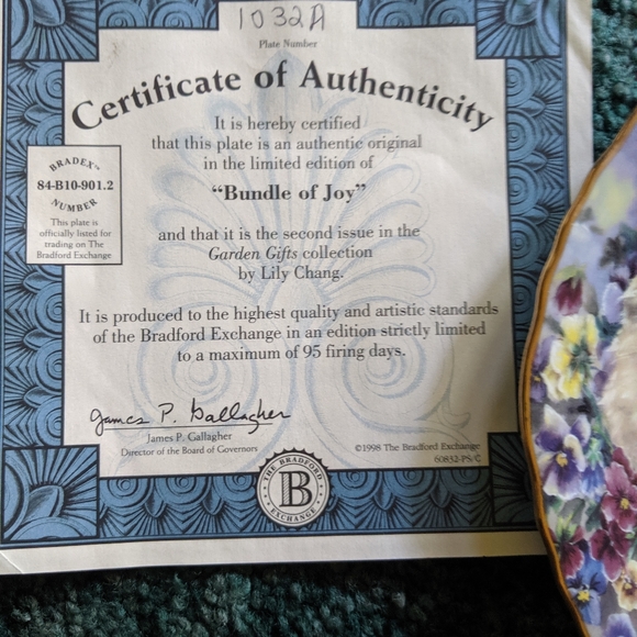 Bundle of joy. Vintage plate - Picture 4 of 4